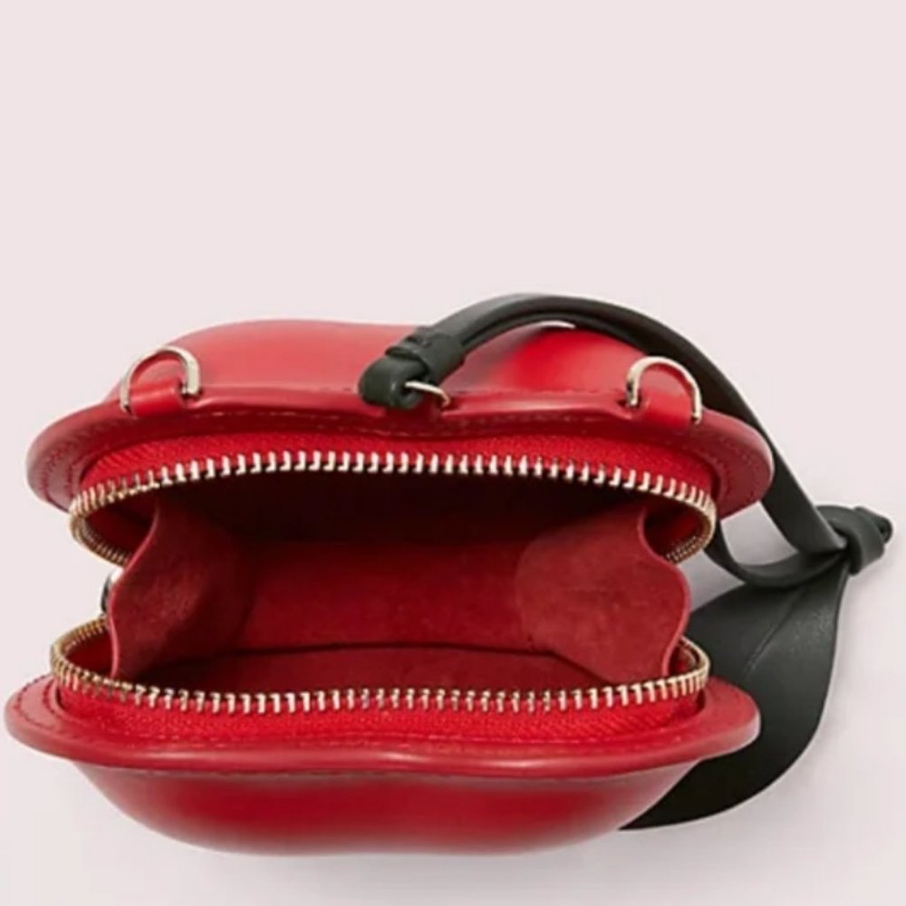 kate spade picnic micro red cherry crossbody purse bag wristlet nwot - Picture 5 of 9